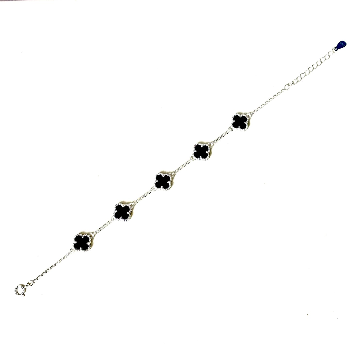 Pulso Trébol Mini Black/Silver