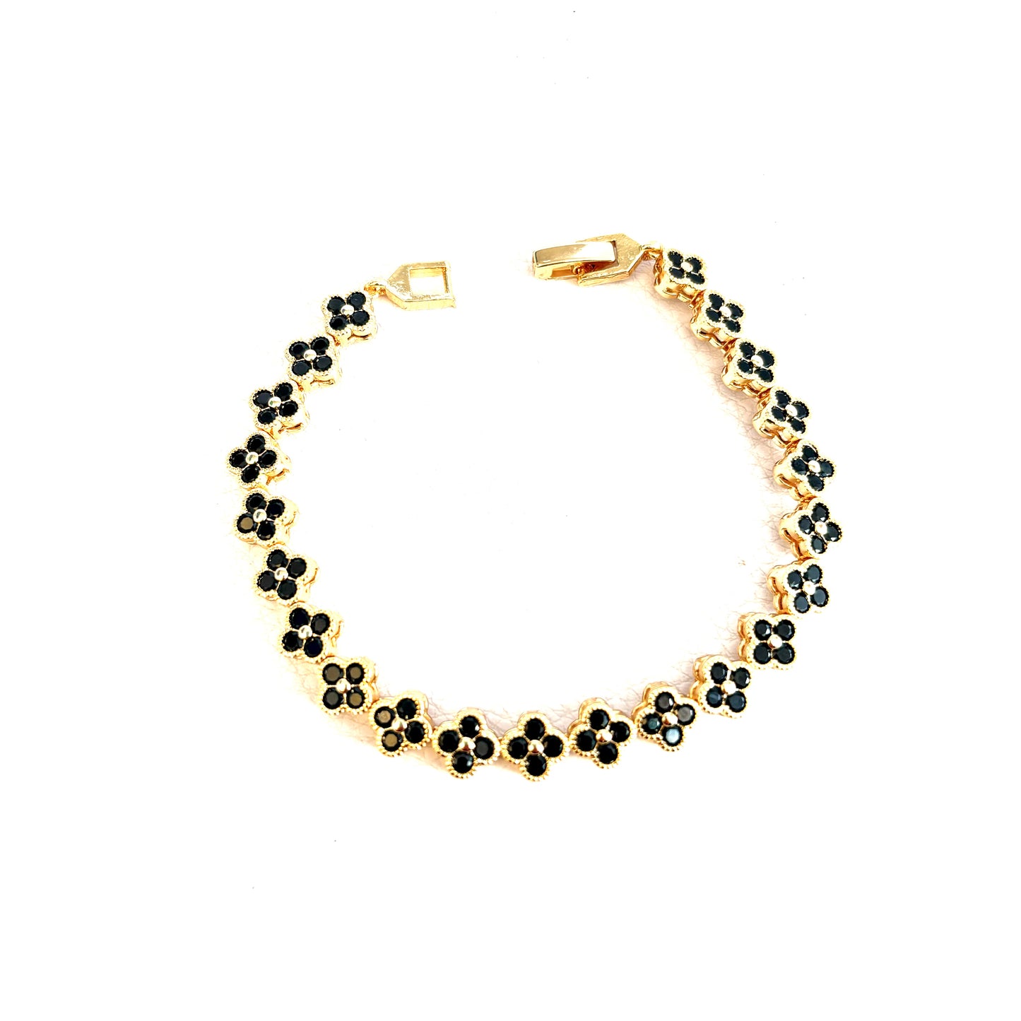 Pulso Trébol Back Gold Ice