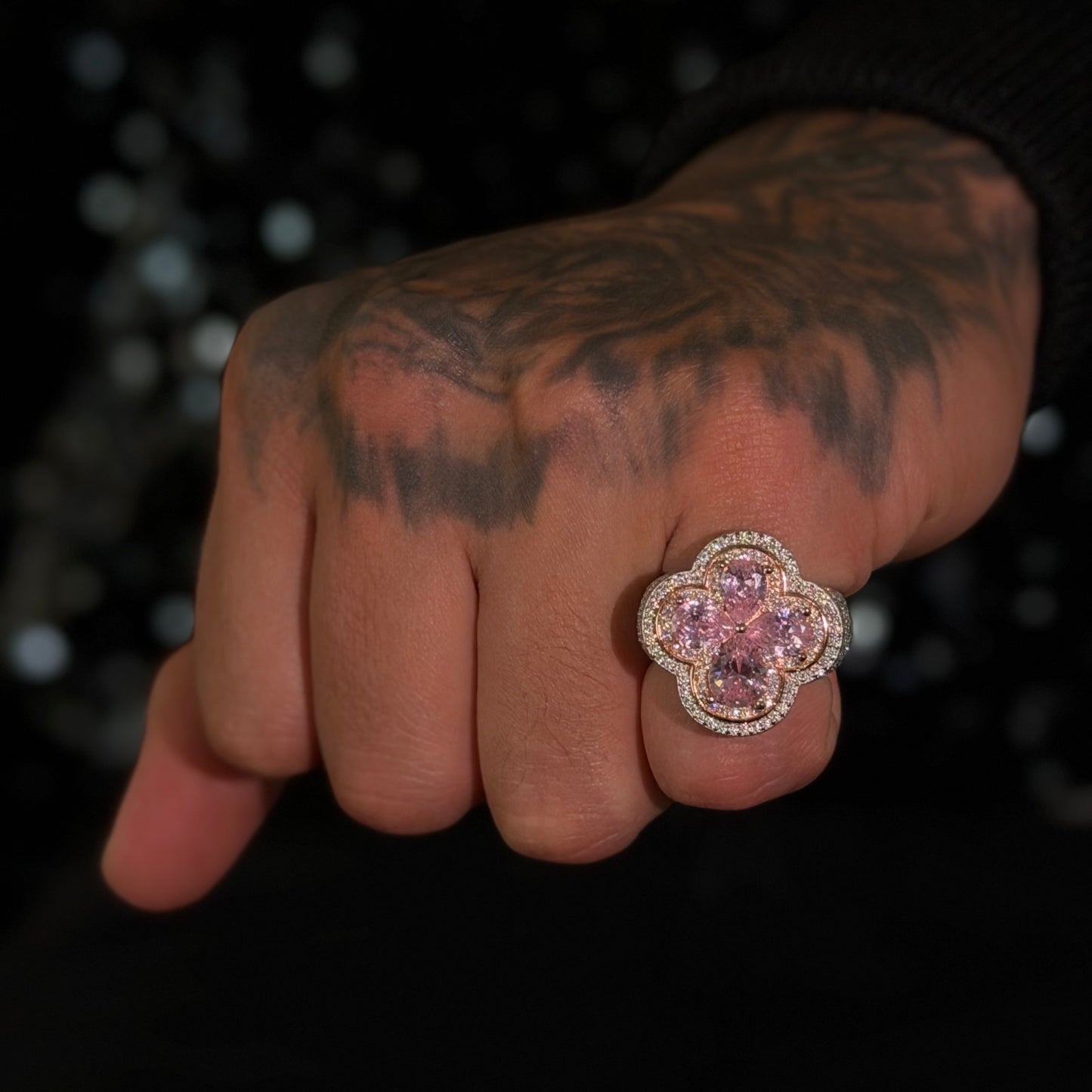 Anillo Flowers Pink VVS