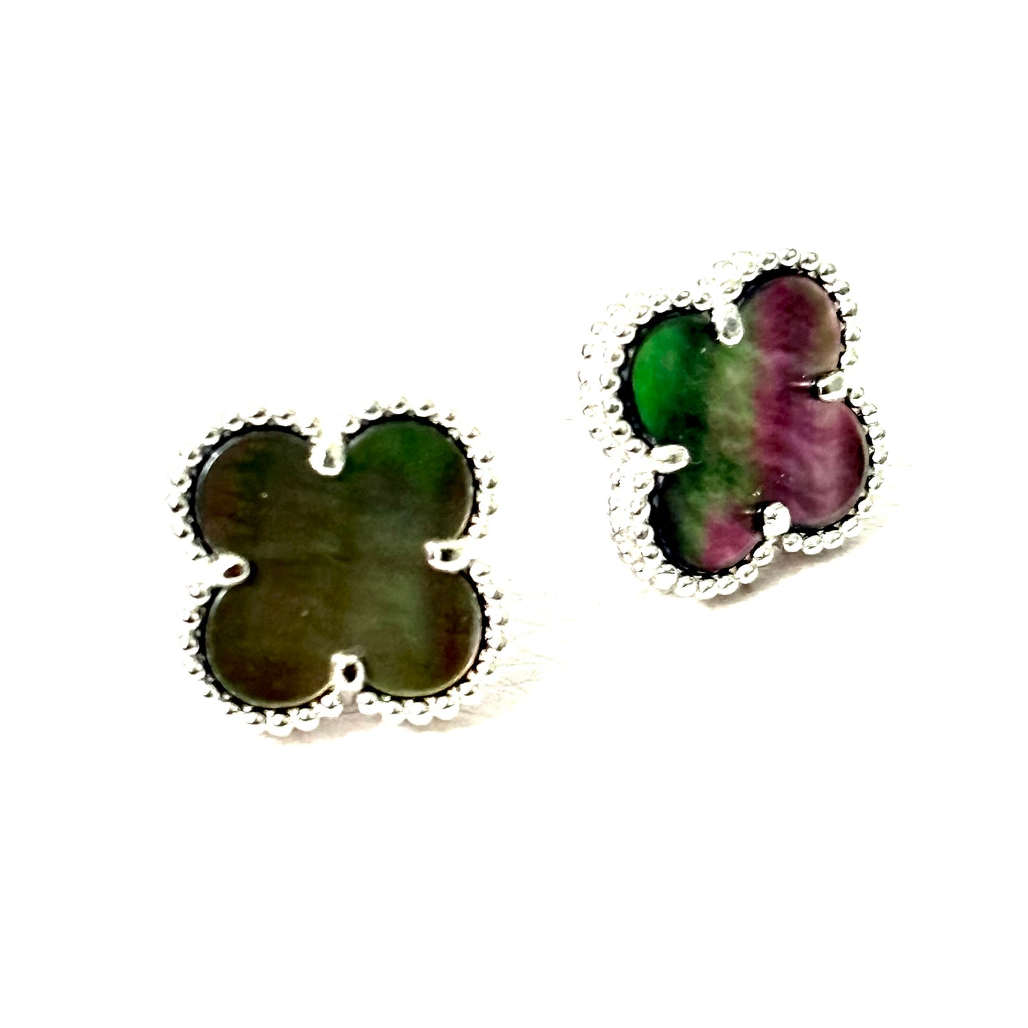 Aretes Trébol Tornasol