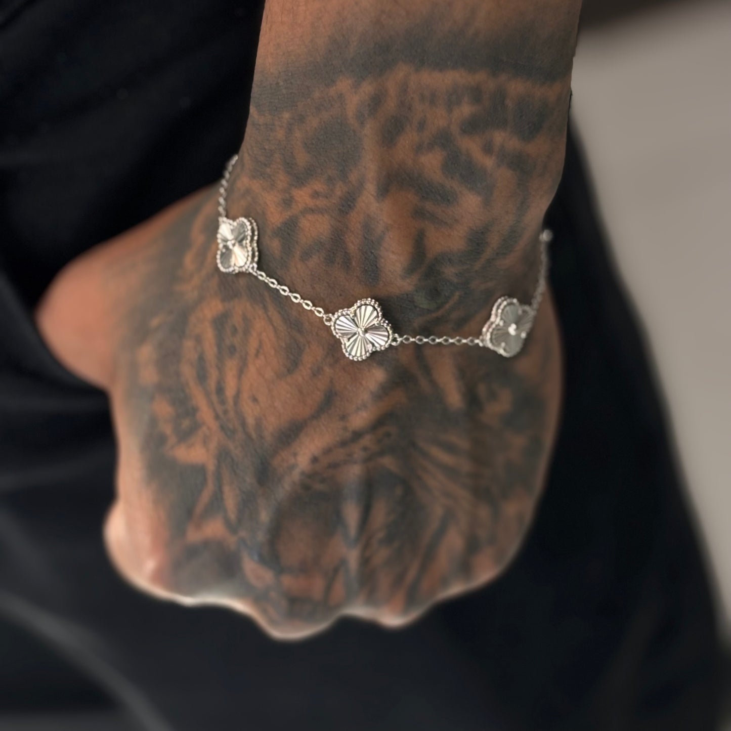 Pulso Trébol Mini Silver