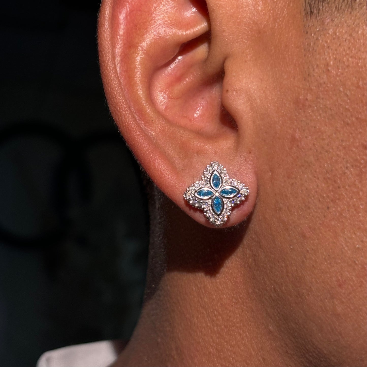 Aretes Trébol Blue VVS