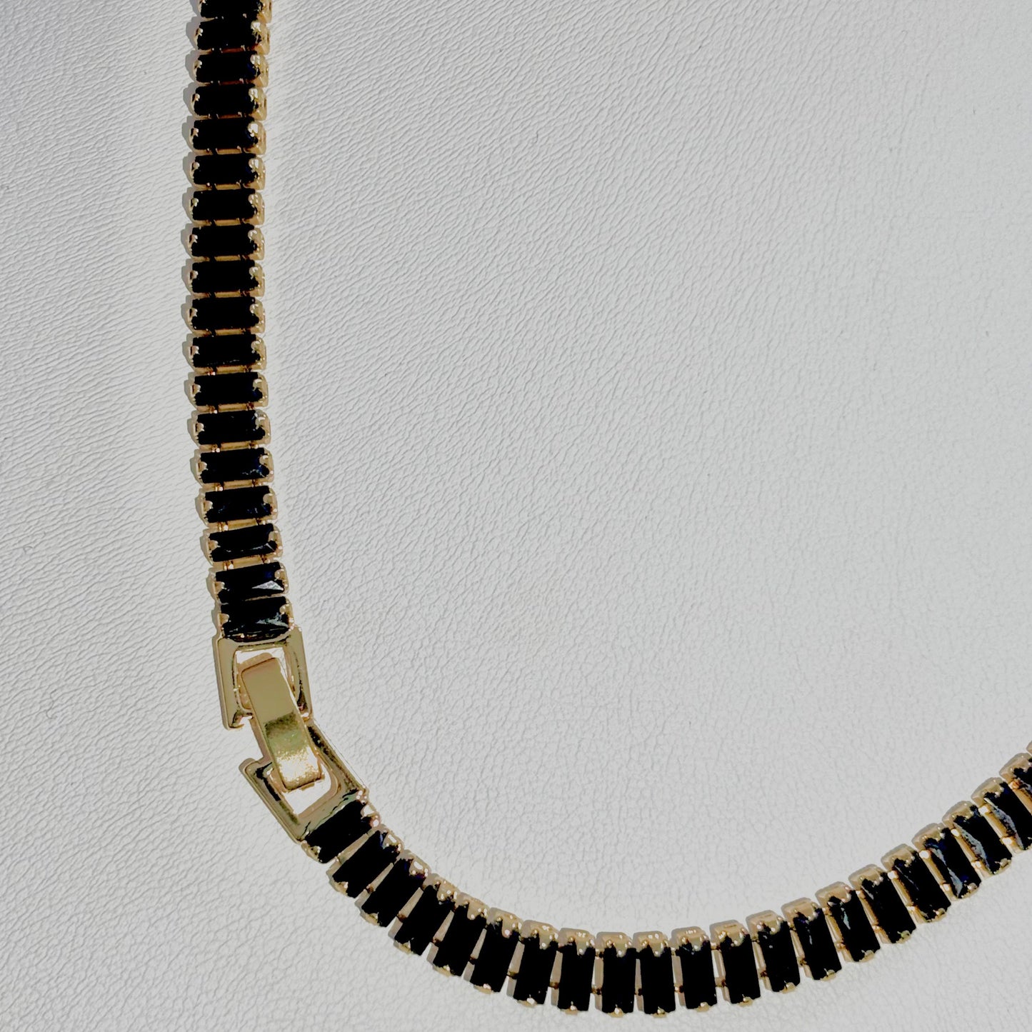 Cadena Baguette Negra