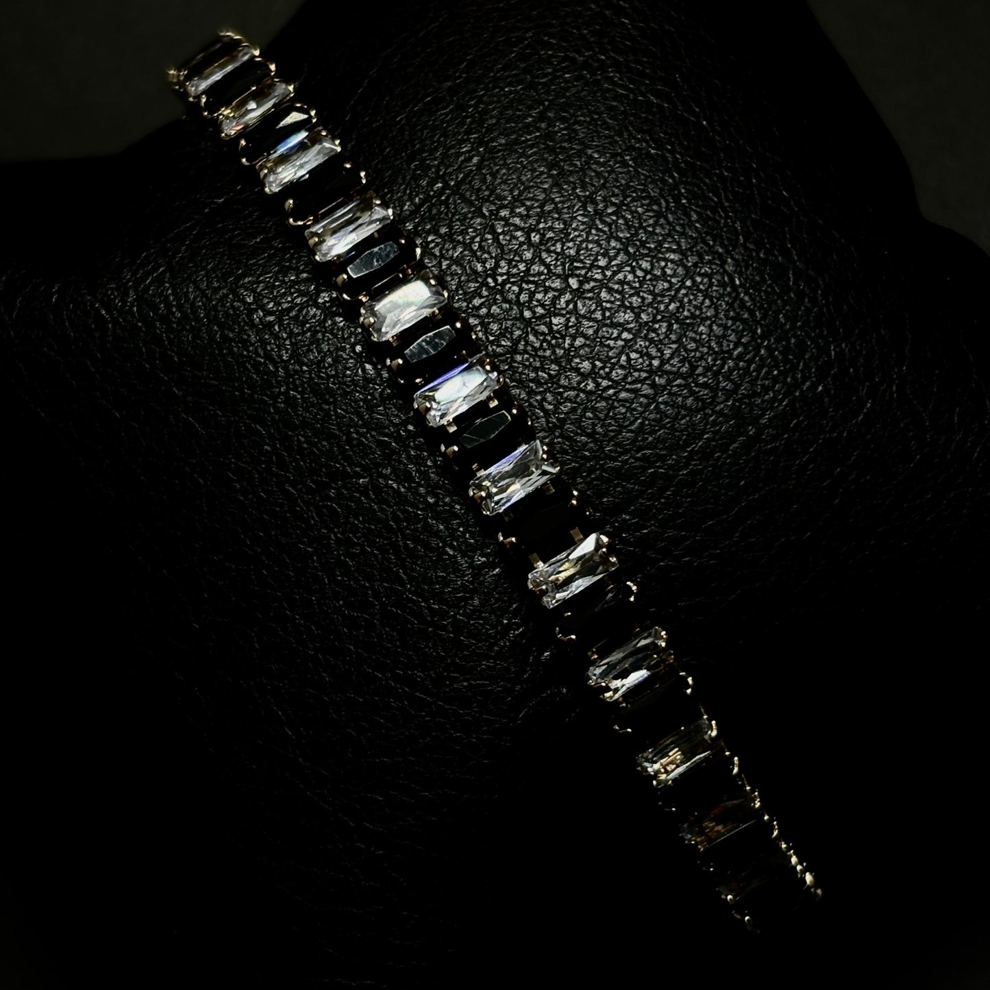 Pulso Baguette Negro/Blanco