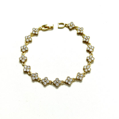 Pulso Trébol Gold Ice