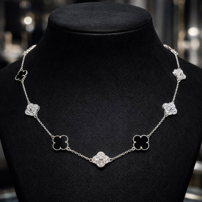 Cadena trebol Black Ice