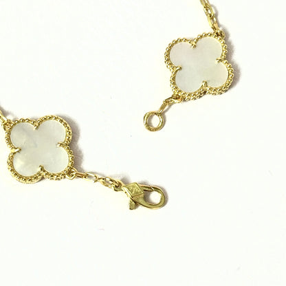 Pulso Trebol White/Gold