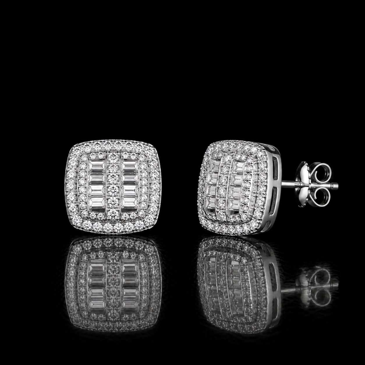 Aretes Square Baguette VVS