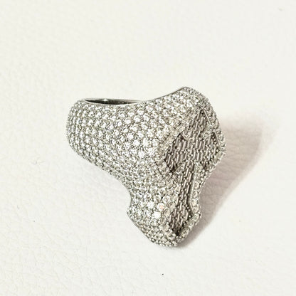 Anillo Cross Full Ice VVS