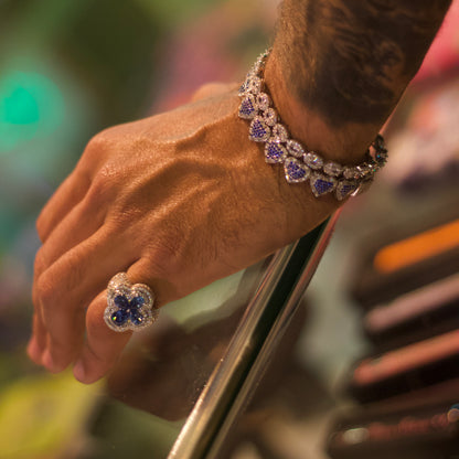 Anillo Flower Blue VVS