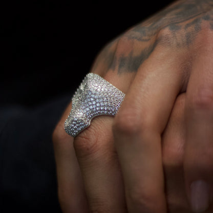Anillo Cross Full Ice VVS