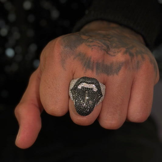 Anillo Rolling Black VVS