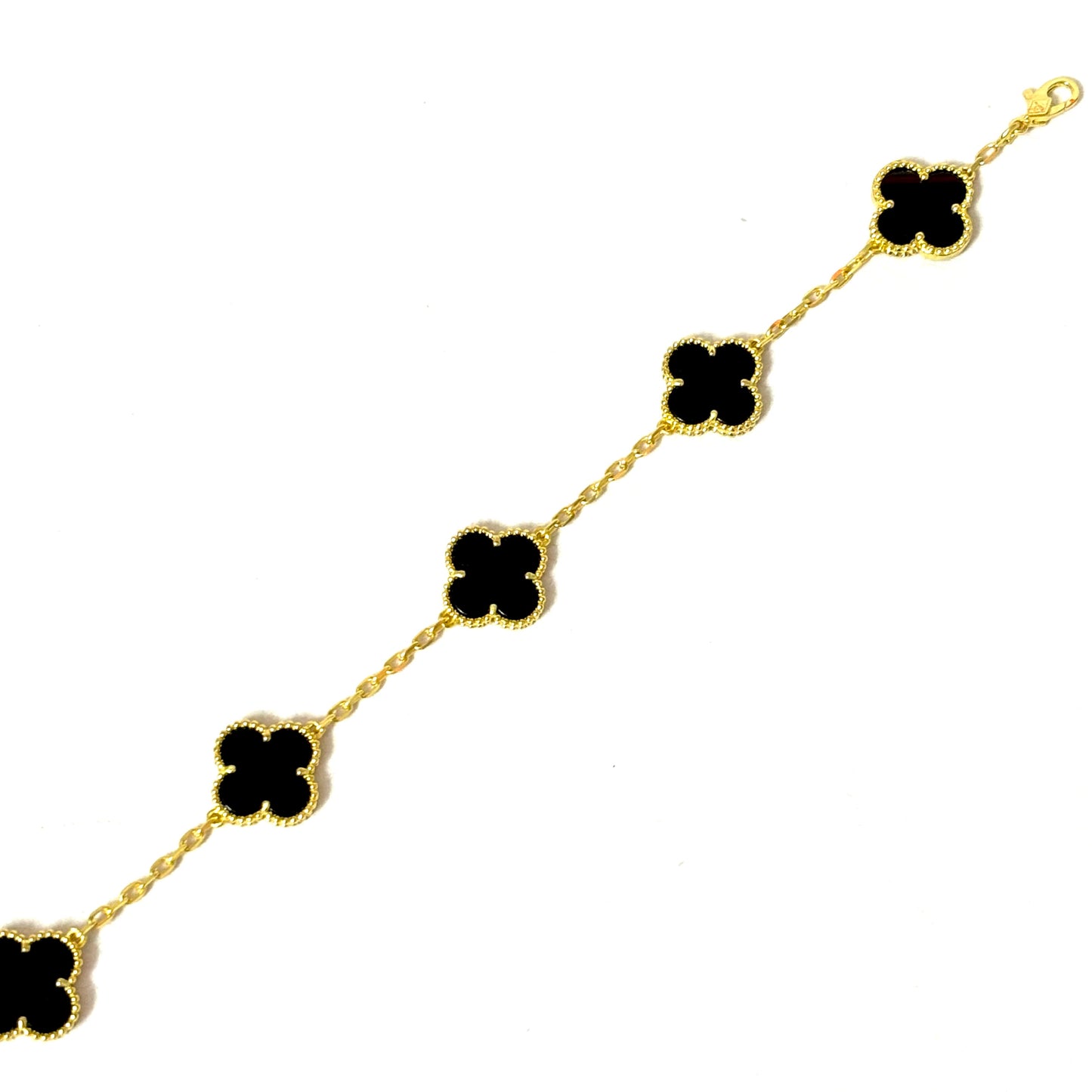 Pulso Trébol Black/Gold