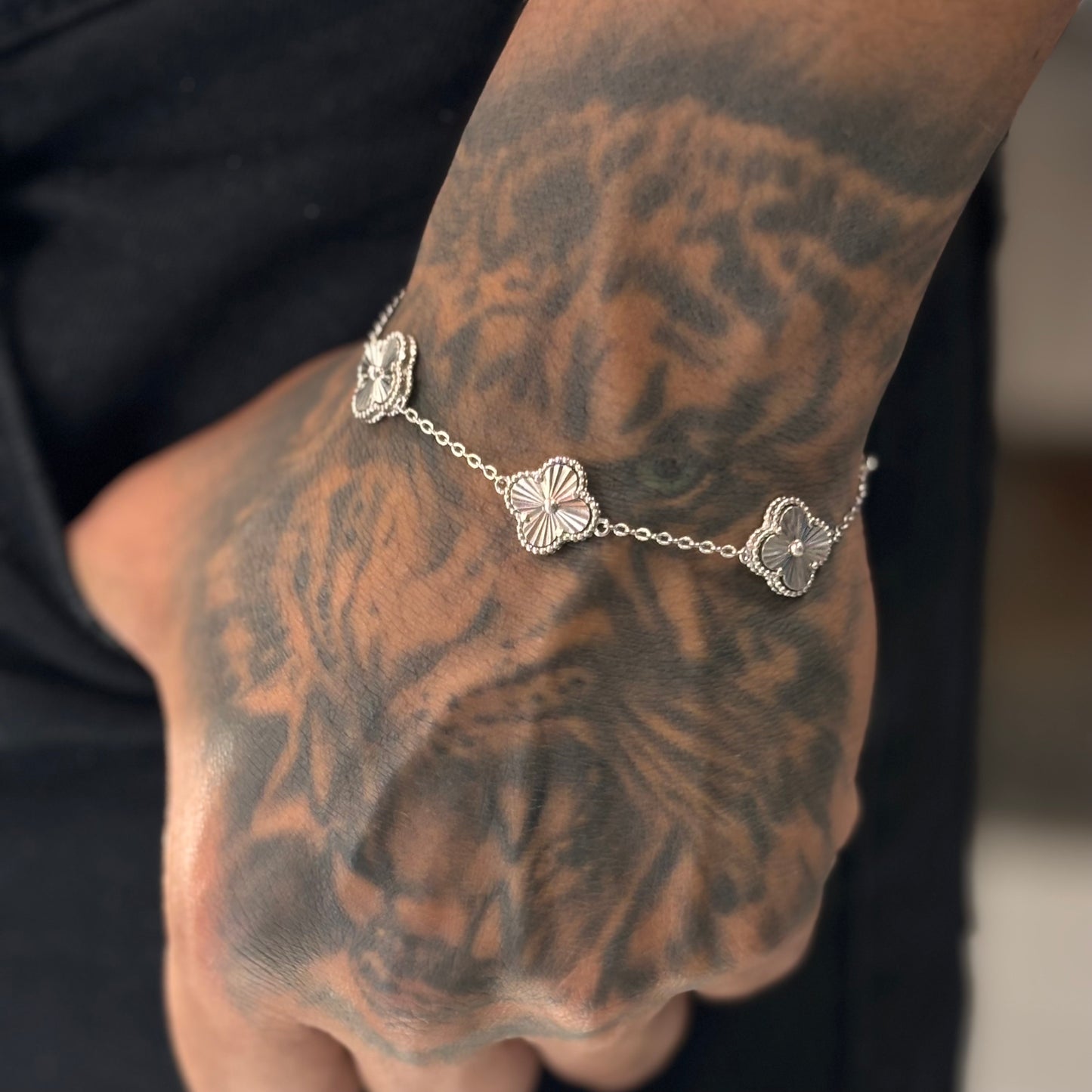 Pulso Trébol Mini Silver