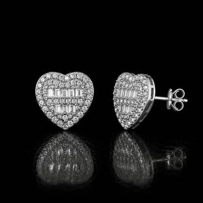 Aretes Heart Baguette VVS