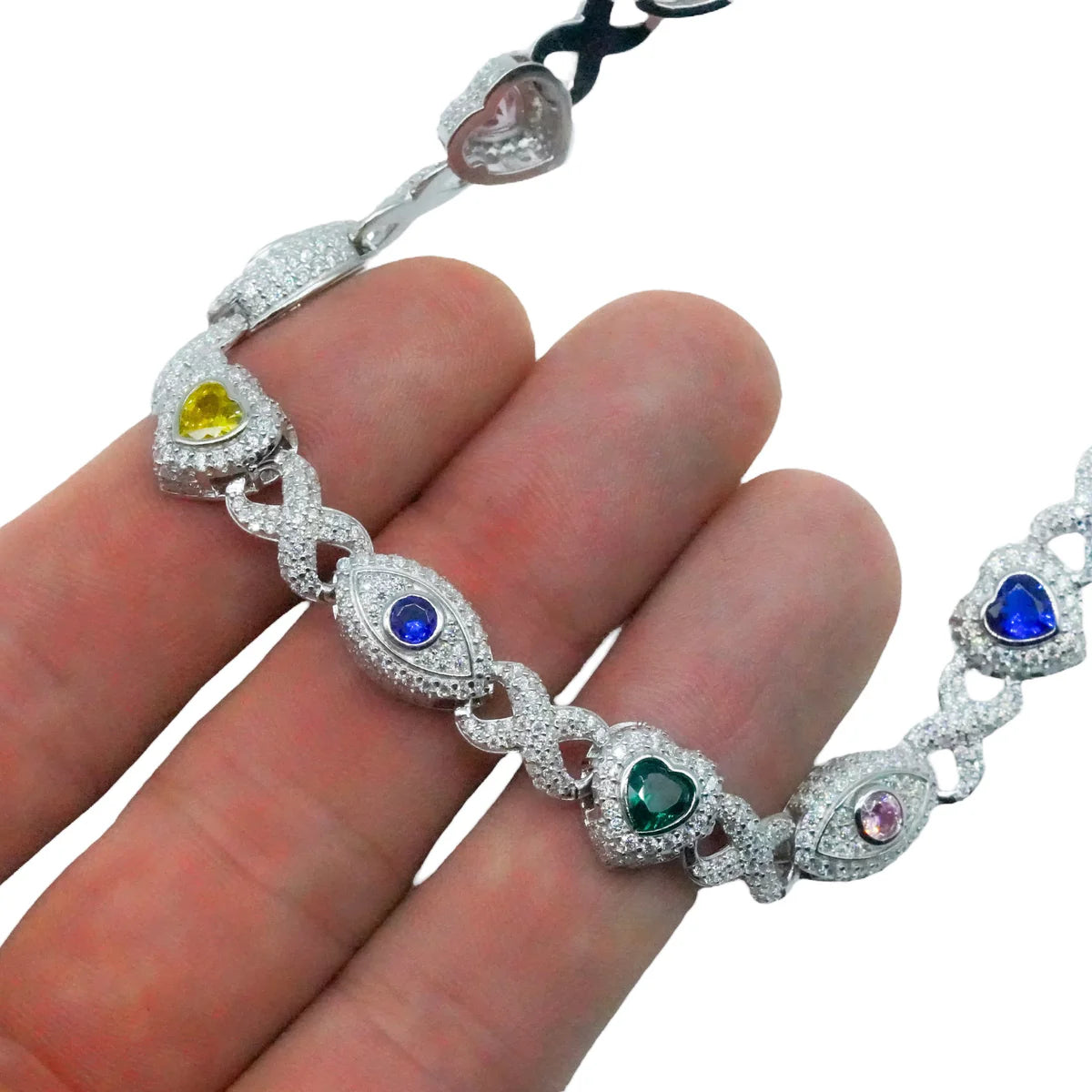 Cadena Infinity Eyes Heart