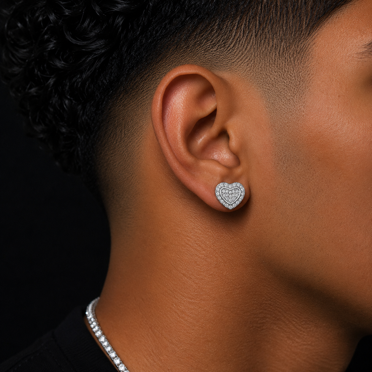 Aretes Hearts Silver VVS