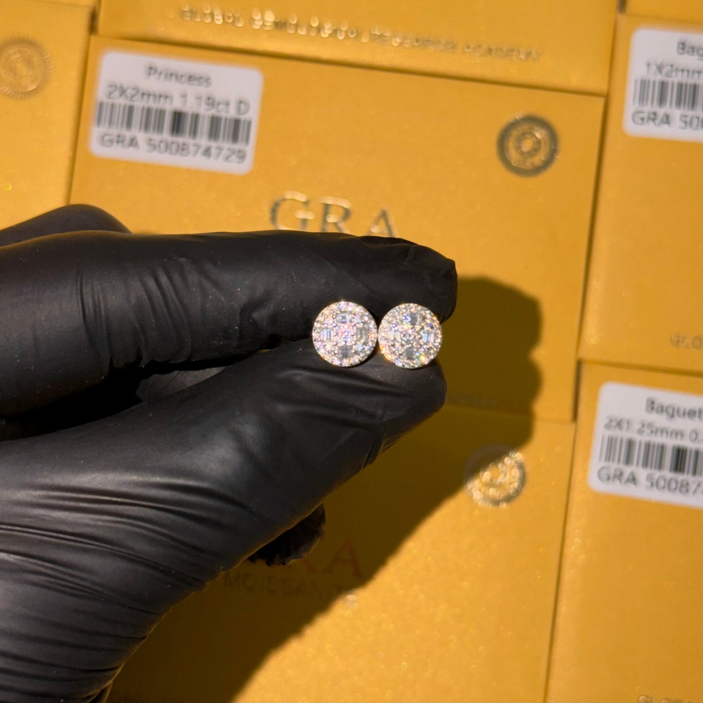 Aretes Circle Baguette VVS