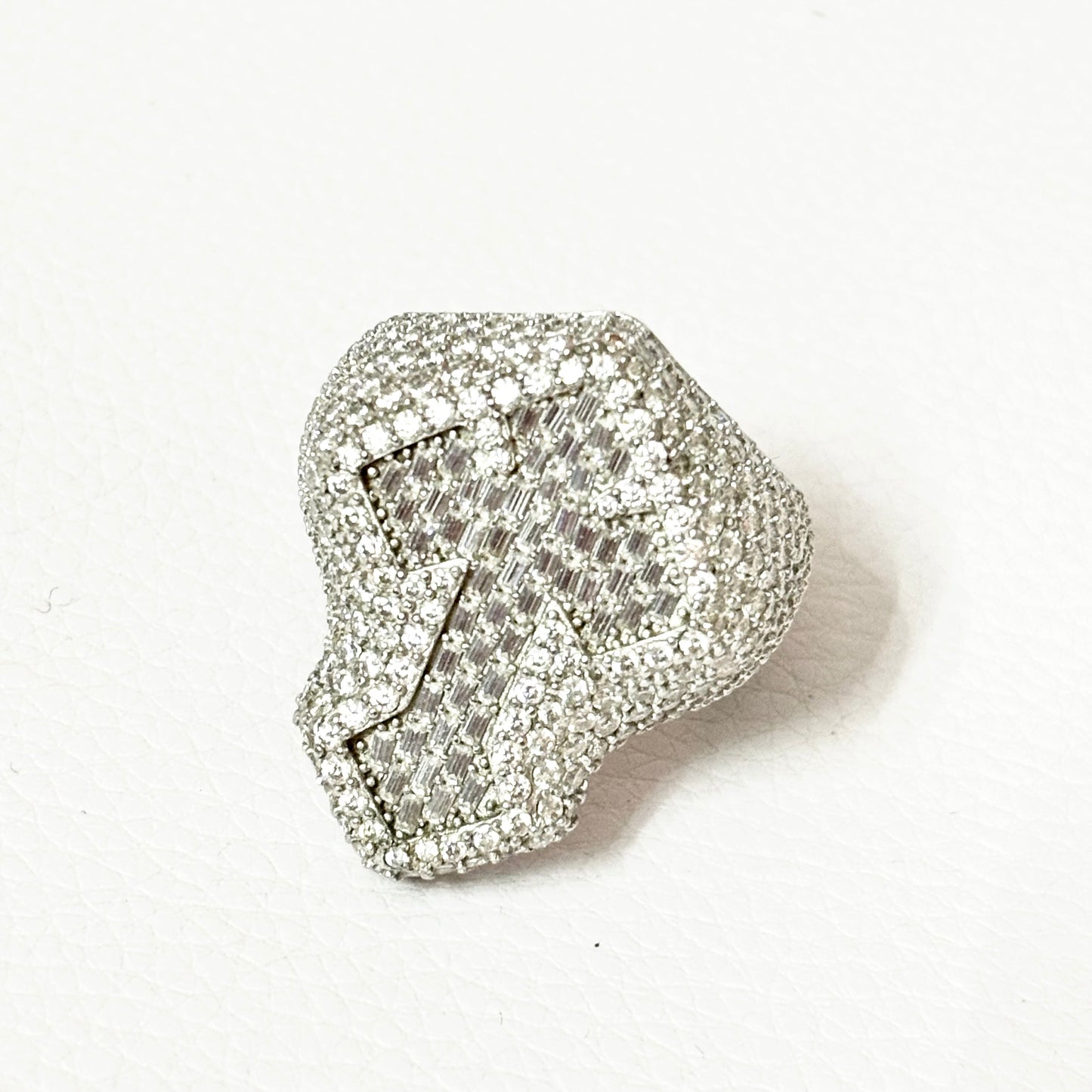 Anillo Cross Full Ice VVS