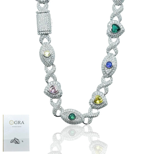 Cadena Infinity Eyes Heart