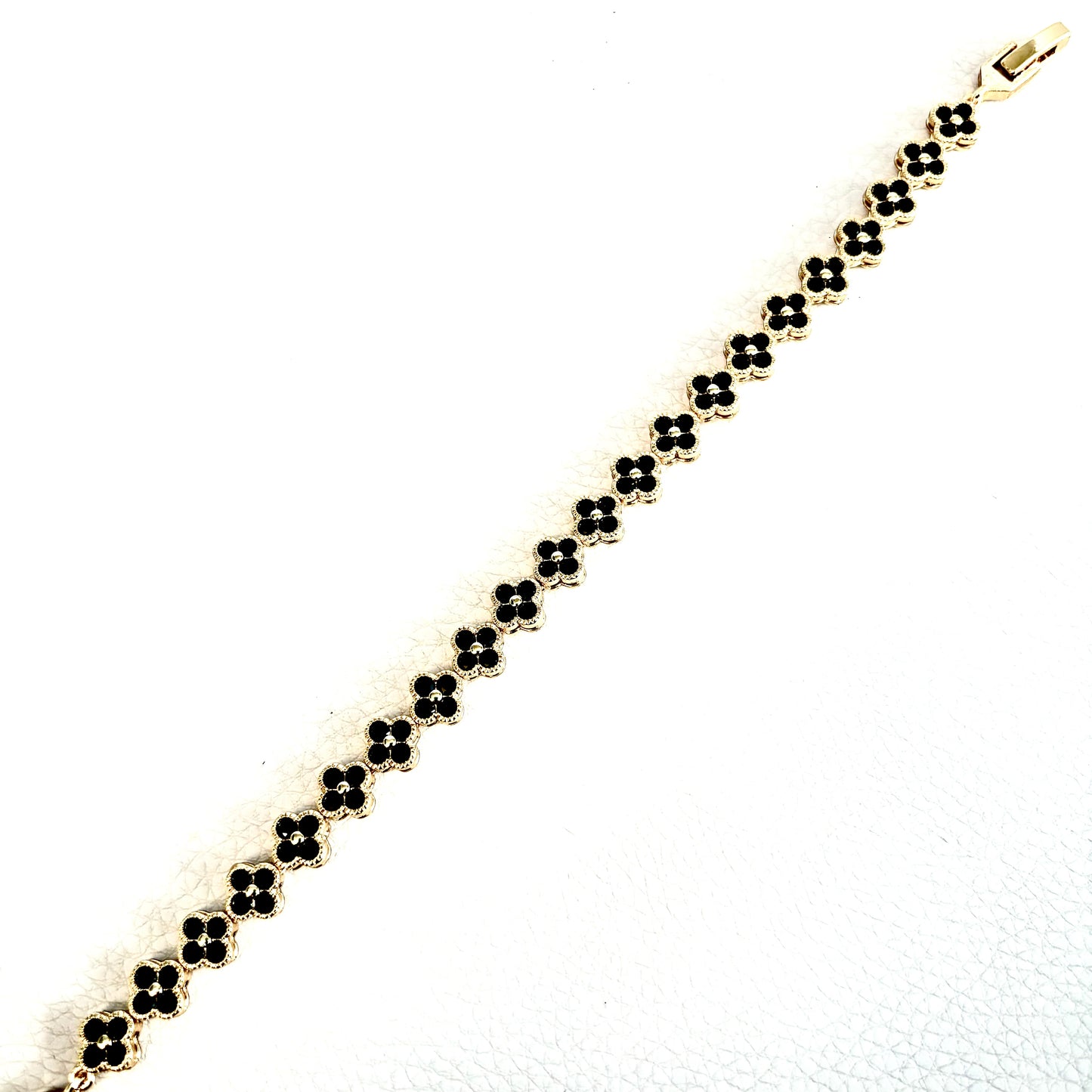 Pulso Trébol Back Gold Ice