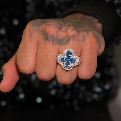 Anillo Flower Blue VVS