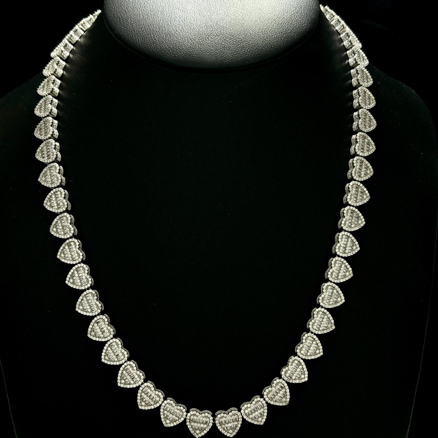 Cadena Corazones Full Ice