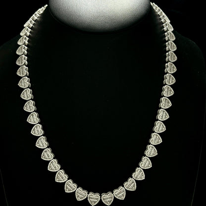 Cadena Corazones Full Ice