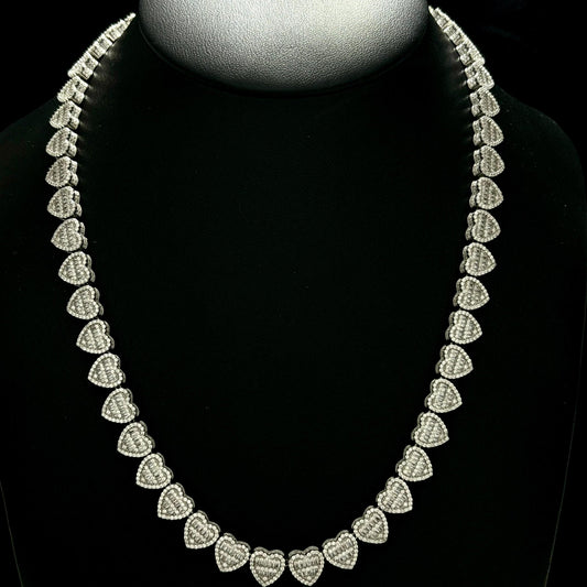 Cadena Corazones Full Ice