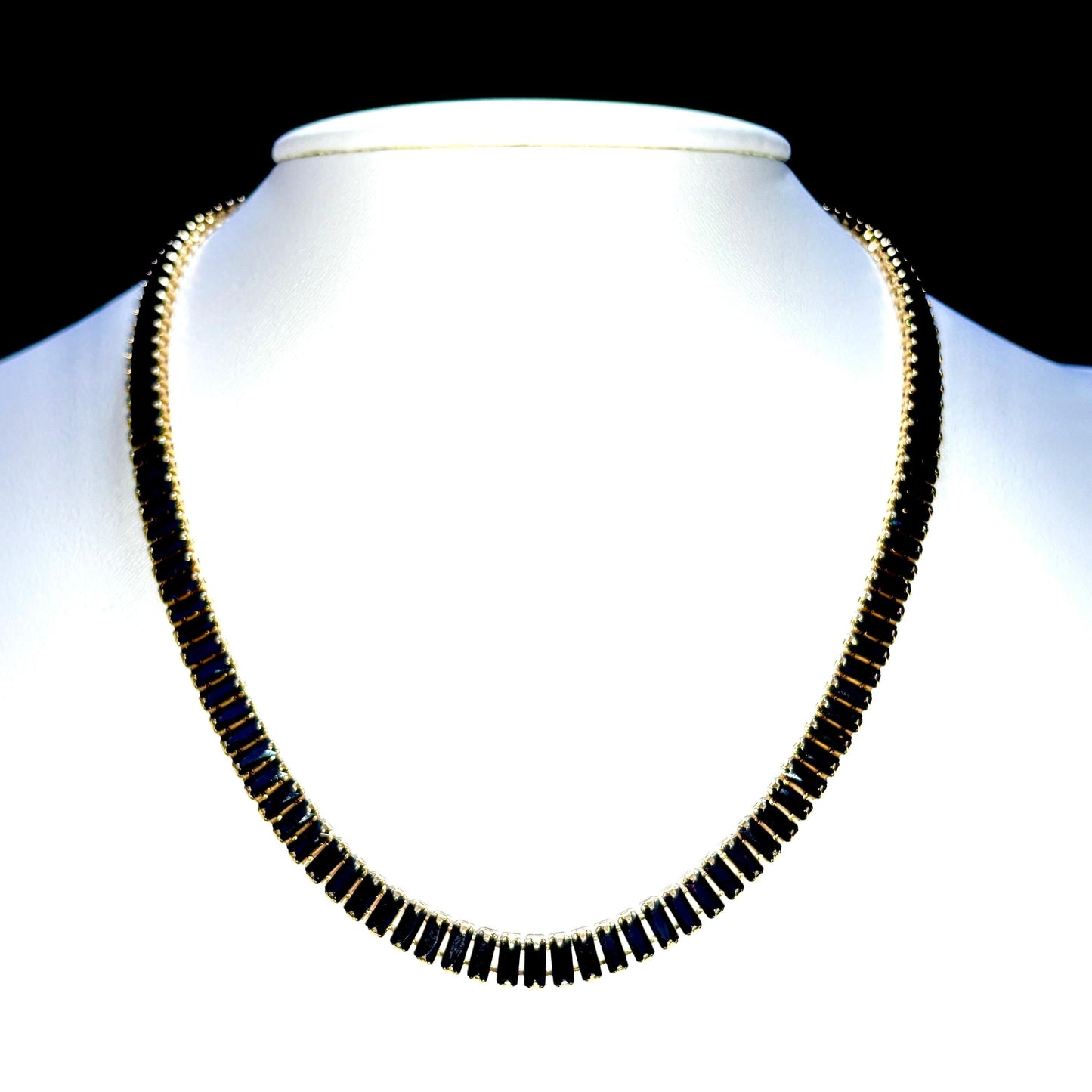 Cadena Baguette Negra