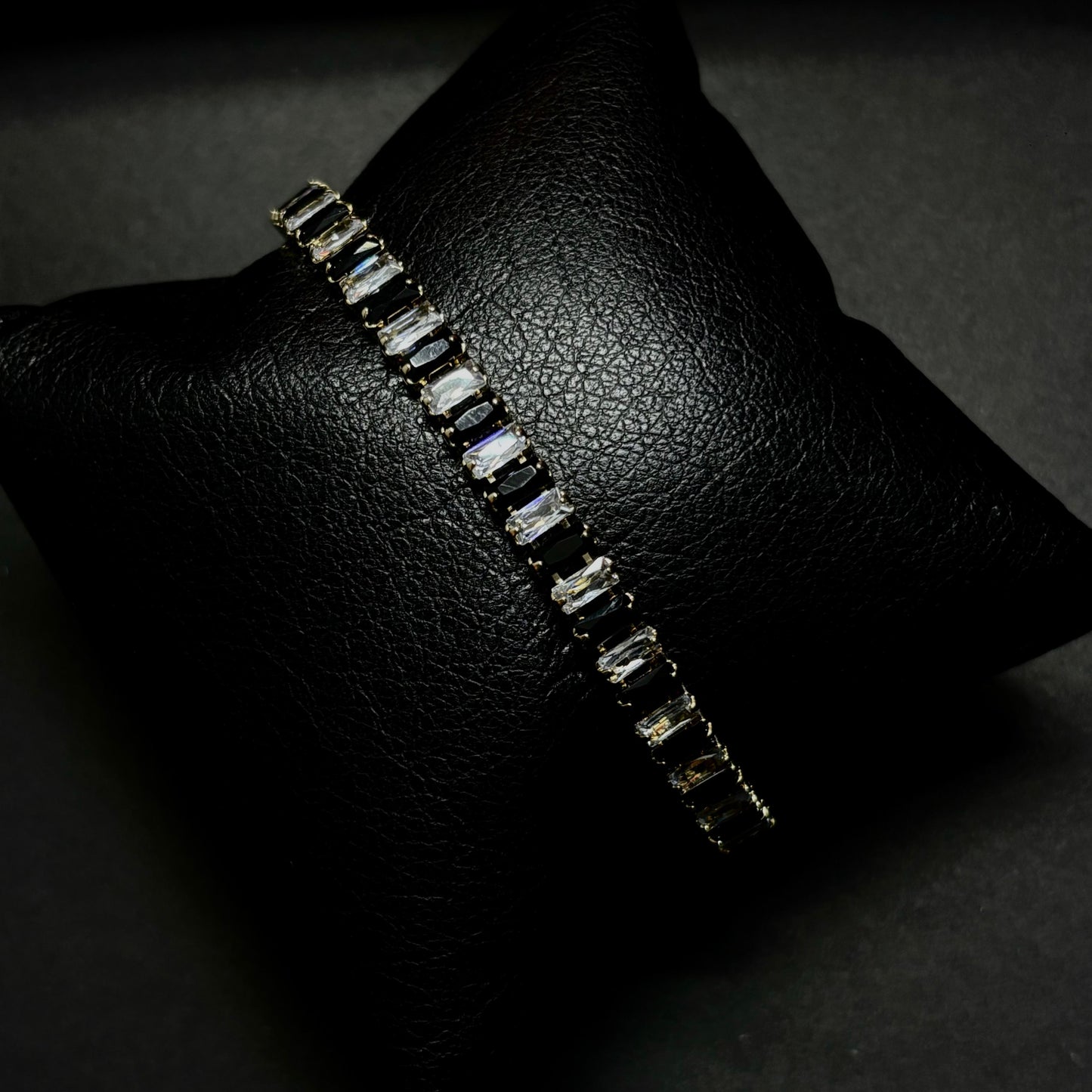 Pulso Baguette Negro/Blanco